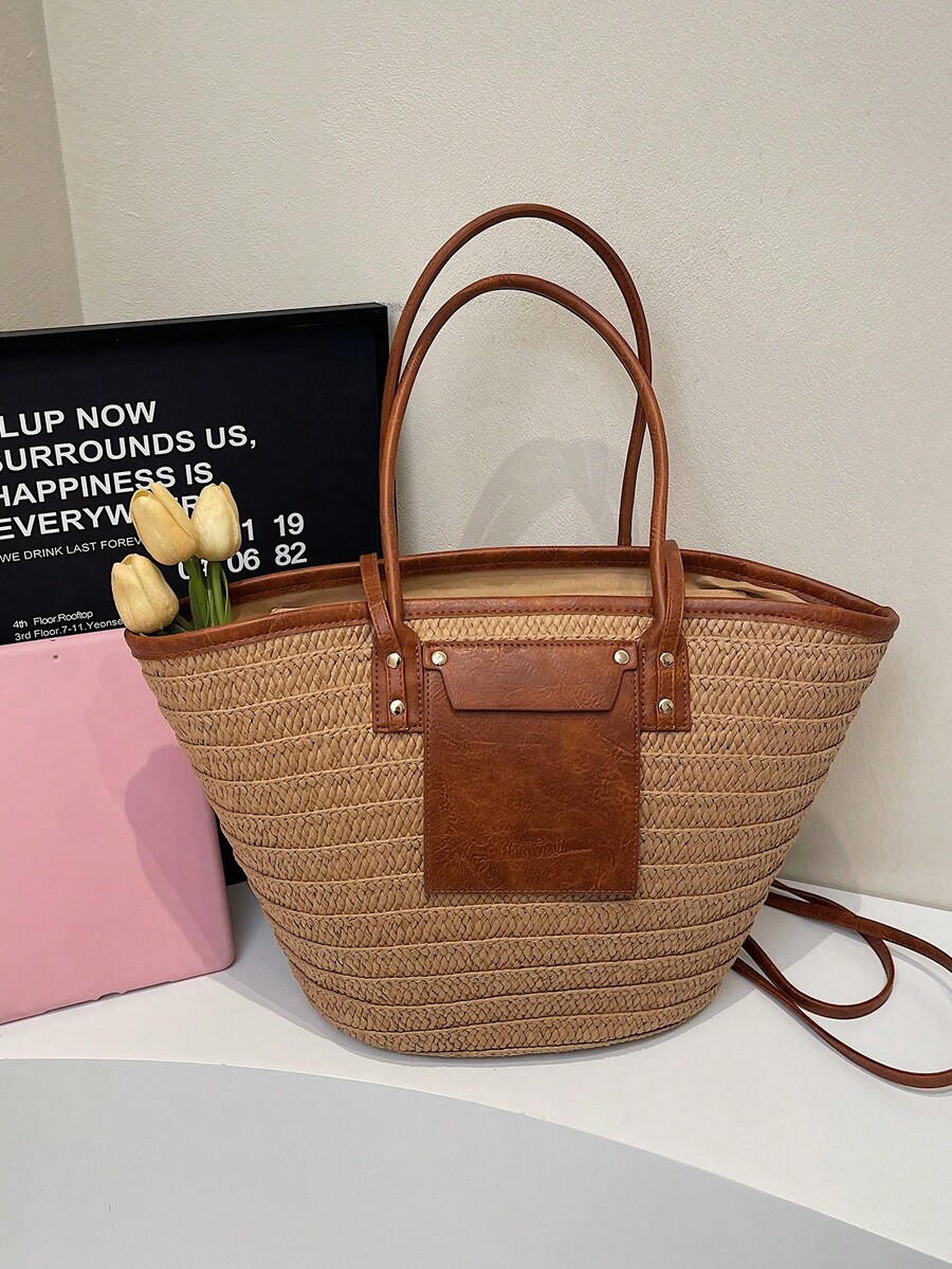 Borsa tote intrecciata di gran - Tote Bag Beach recensione e prezzo