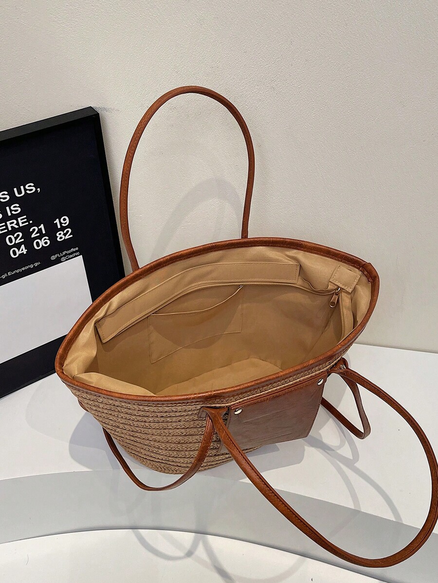 Borsa tote intrecciata di gran - Tote Bag Beach recensione e prezzo