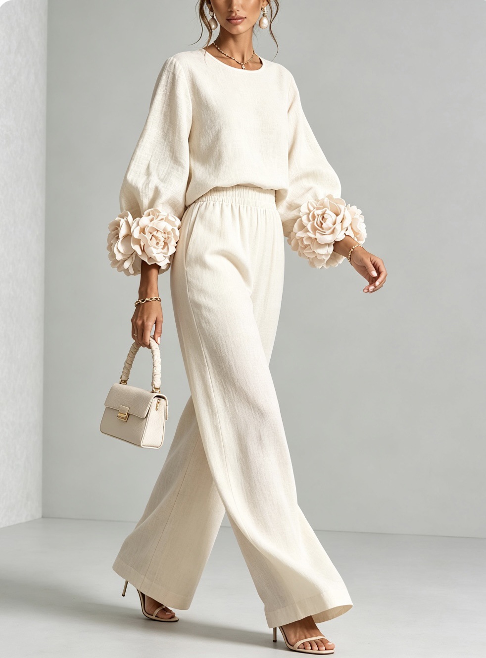 Completo da donna in lino a 2  - Linen Pant Wide recensione e prezzo